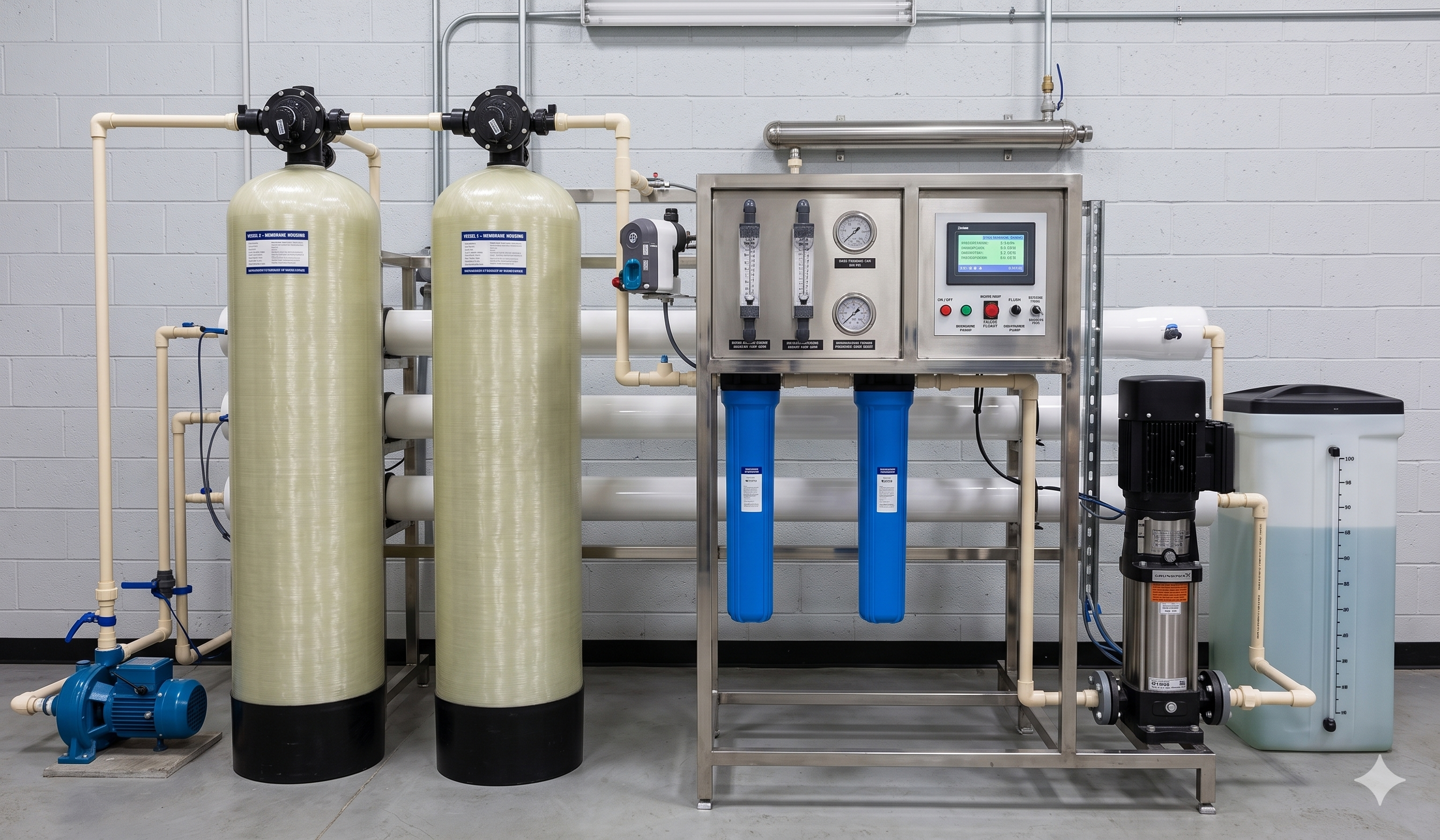 Skid-mounted reverse osmosis water treatment plant delivered under an EPC contract