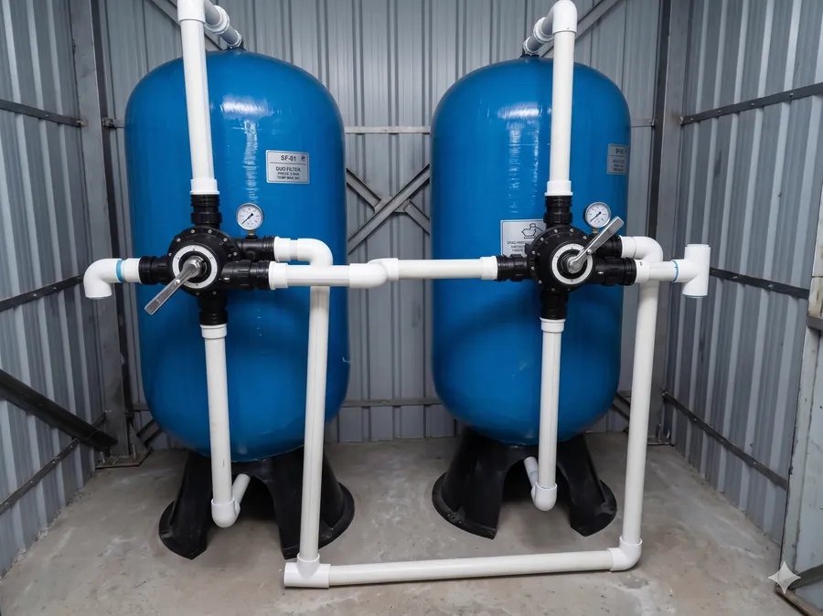 Water softening plant