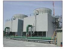 Industrial cooling towers of the kind that carry most of a steel plant's water use